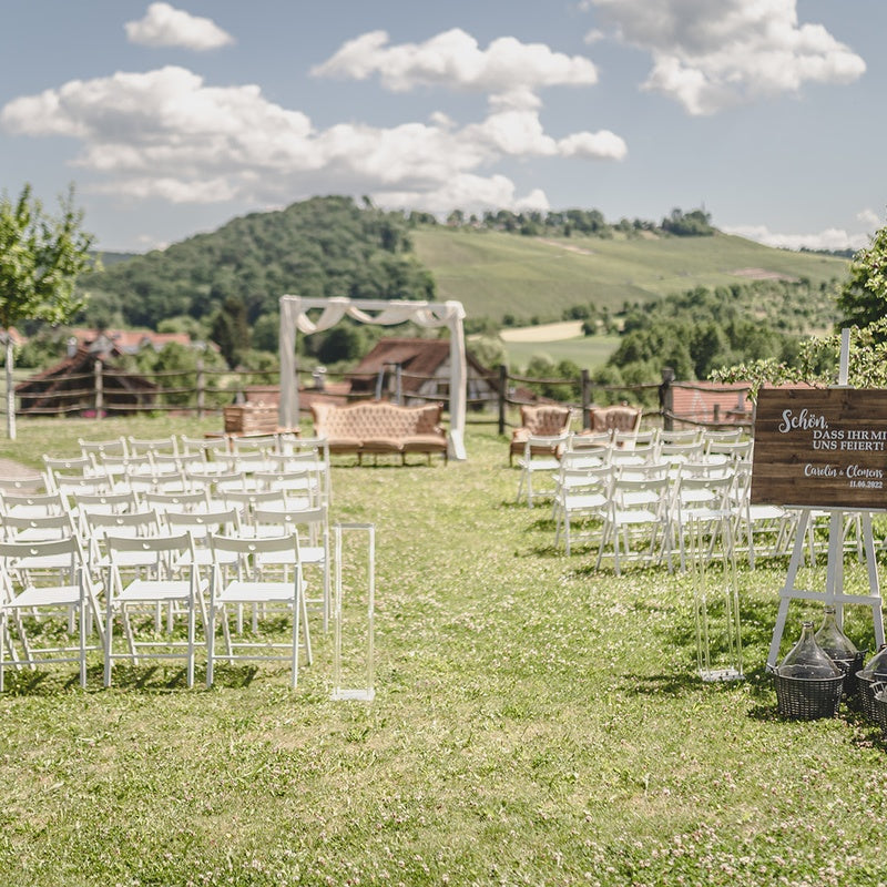 Klappstuhl - Palettenhochzeit