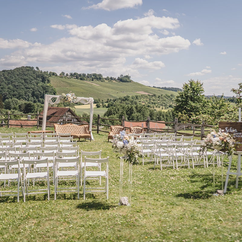 Klappstuhl - Palettenhochzeit