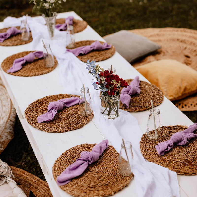 Flacher Palettentisch - Palettenhochzeit