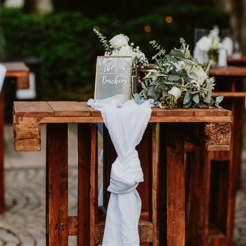 Paletten Stehtisch - Palettenhochzeit