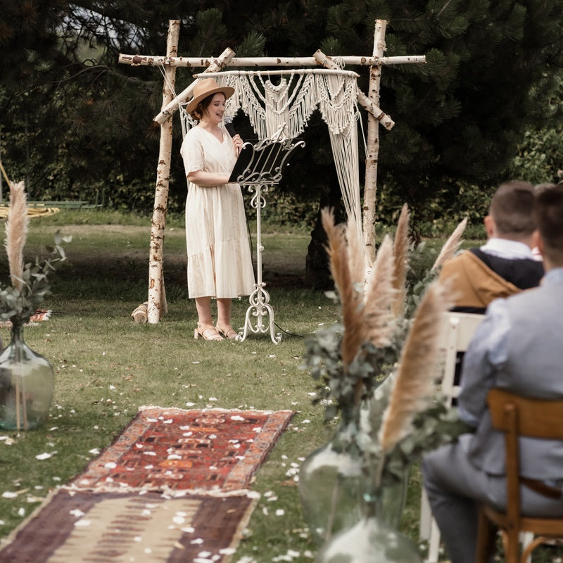 Traubogen Birke - Palettenhochzeit