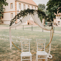 Traubogen Metallbogen - Palettenhochzeit